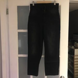 Zara paper bag black jeans